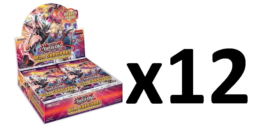 Yu-Gi-Oh Wild Survivors 1st Edition Booster CASE (12 Booster Boxes)